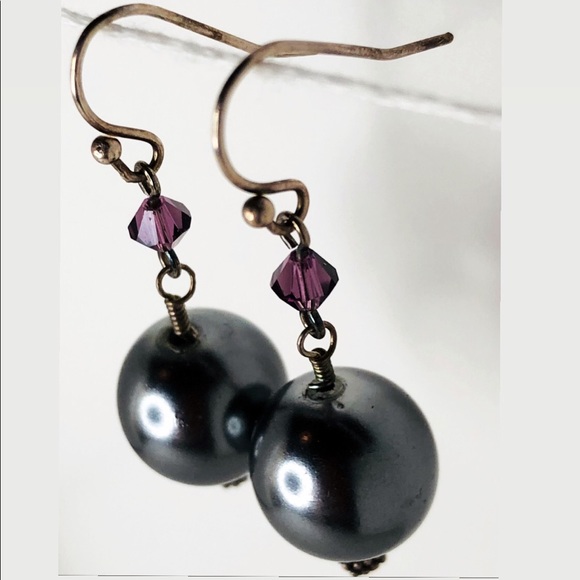 ☼4 for 20$☼ Swarovski Glass Pearl Drop Earrings - Picture 3 of 3